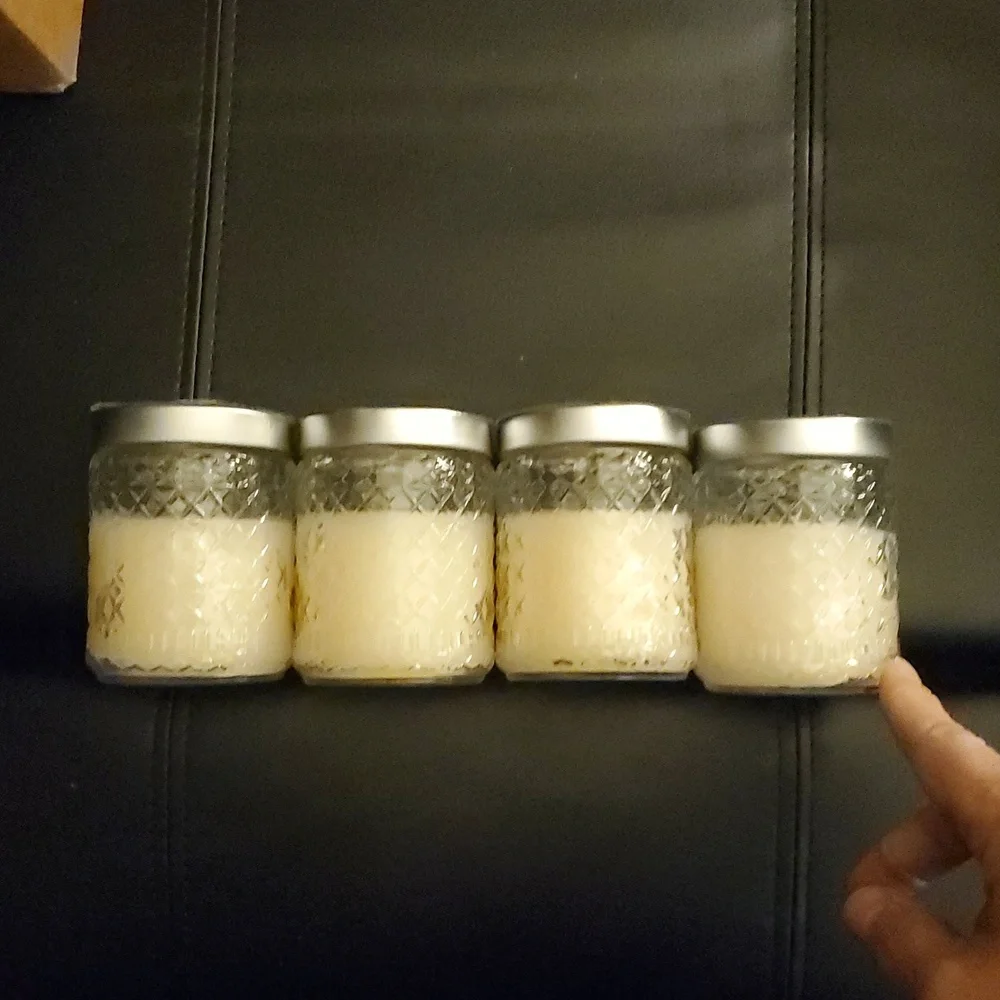 Unscented Gold Canyon 5‎ oz/mini candle with 75% fill - 4 Pack- Group 1